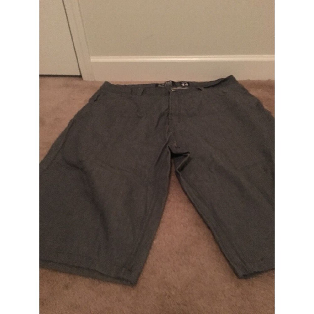 Evolution Mens Jean Shorts Pockets Zip Button Size 44 Gray